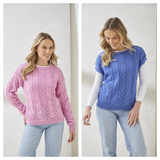 King Cole Luxury Merino DK Sweater and Slipover Pattern 6438