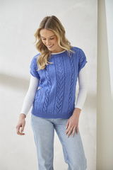 King Cole Luxury Merino DK Sweater and Slipover Pattern 6438