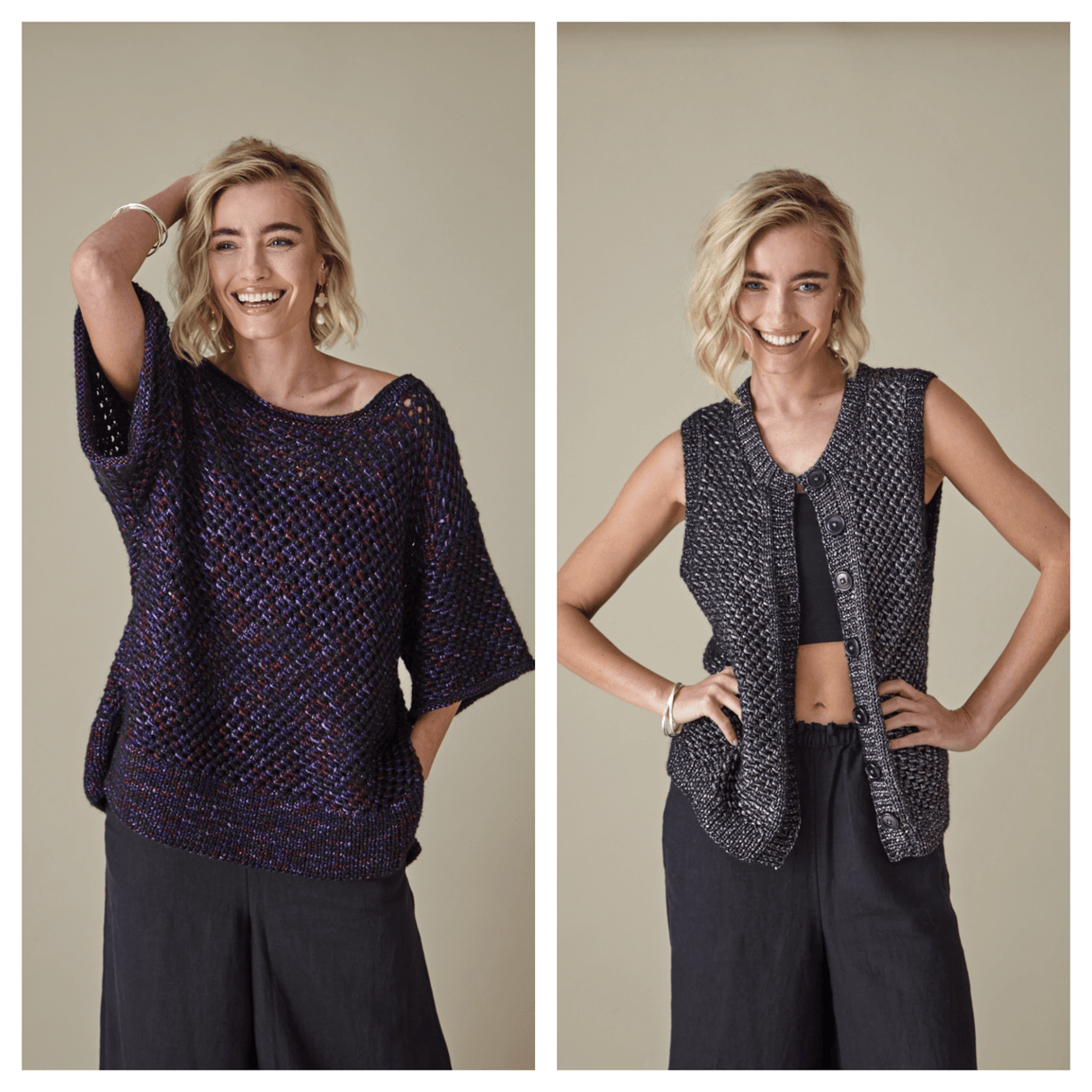 King Cole Firefly Aran Waistcoat and Top Pattern 6443