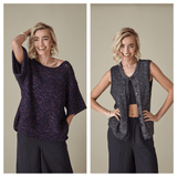 King Cole Firefly Aran Waistcoat and Top Pattern 6443
