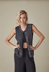 King Cole Firefly Aran Waistcoat and Top Pattern 6443