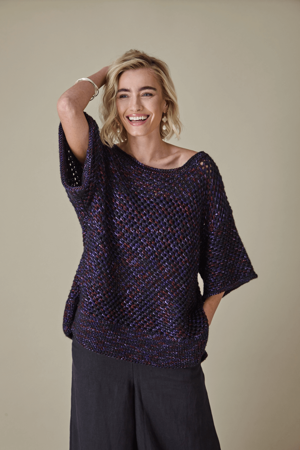 King Cole Firefly Aran Waistcoat and Top Pattern 6443