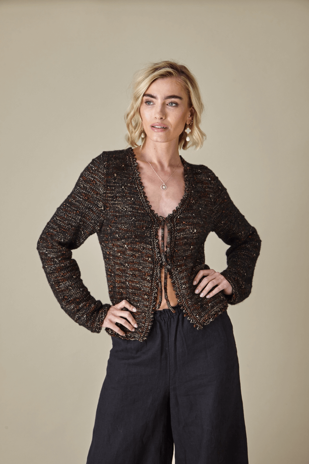 King Cole Firefly Aran Tank Top and Cardigan Pattern 6445