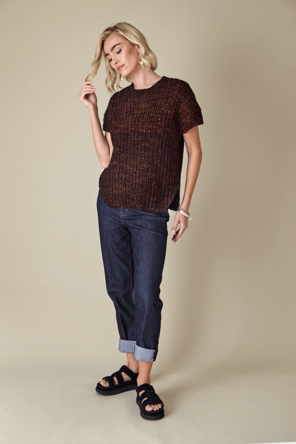 King Cole Firefly Aran Tunic and Cardigan Pattern 6449