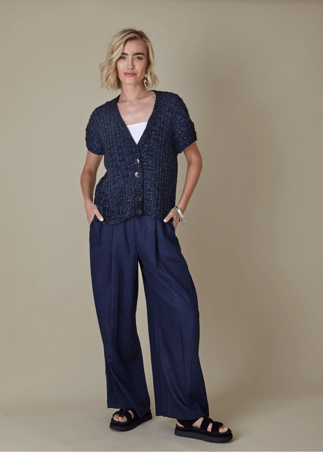 King Cole Firefly Aran Tunic and Cardigan Pattern 6449
