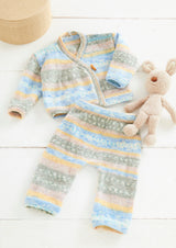 King Cole Fjord Baby DK Cardigan & Trousers Pattern 6460