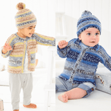 King Cole Fjord Baby DK Cardigans & Hat Pattern 6462