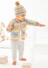 King Cole Fjord Baby DK Cardigans & Hat Pattern 6462