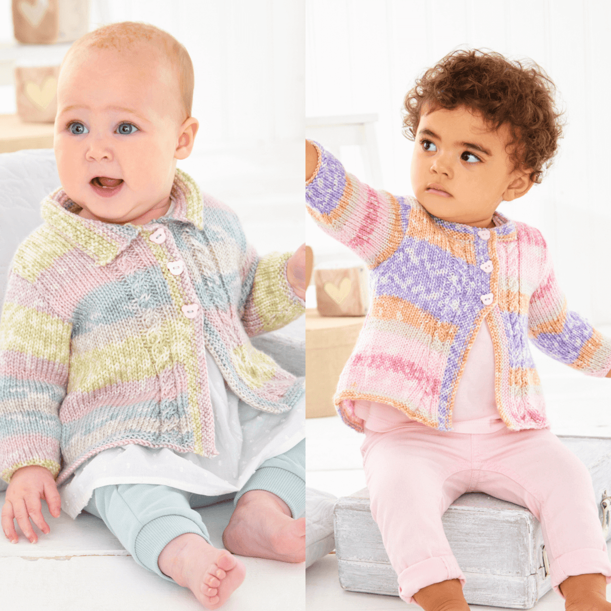 King Cole Fjord Baby DK Coats Pattern 6464