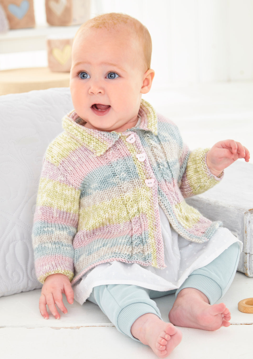 King Cole Fjord Baby DK Coats Pattern 6464