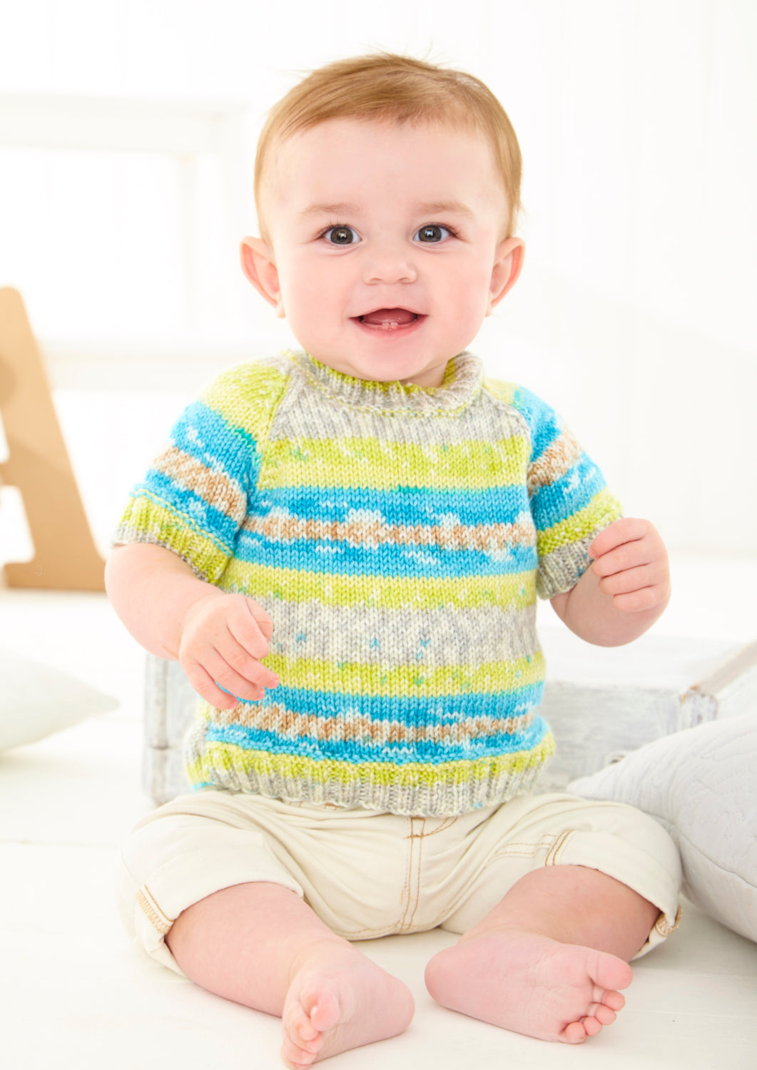 King Cole Fjord Baby DK Cardigan & Sweater Pattern 6465