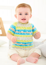 King Cole Fjord Baby DK Cardigan & Sweater Pattern 6465