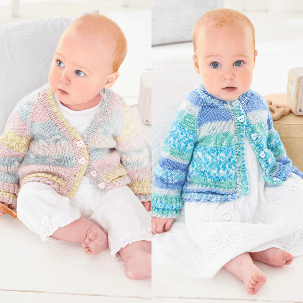 King Cole Fjord Baby DK Cardigans Pattern 6466 – Littlewoolshop.com