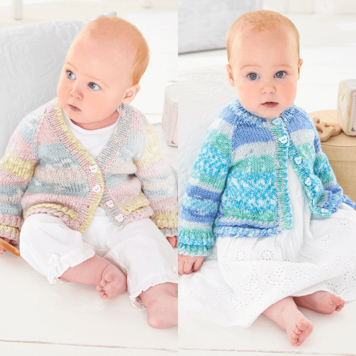 King Cole Fjord Baby DK Cardigans Pattern 6466