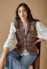 King Cole Homespun Prism Cardigan and Waistcoat Pattern 6468