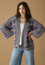 King Cole Homespun Prism Cardigan and Waistcoat Pattern 6469