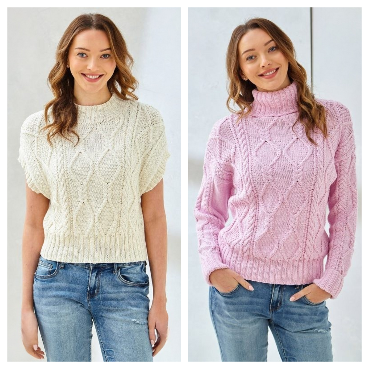 King Cole Cottonsoft DK Sweater and Slipover Pattern 6485