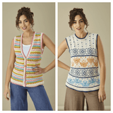 King Cole Finesse Cotton Silk DK Tank Top and Waistcoat Pattern 6474