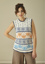 King Cole Finesse Cotton Silk DK Tank Top and Waistcoat Pattern 6474