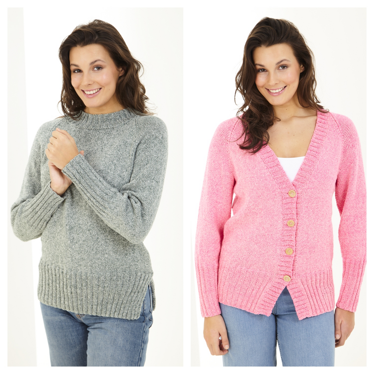 King Cole Simply Denim DK Sweater and Cardigan Pattern 6475