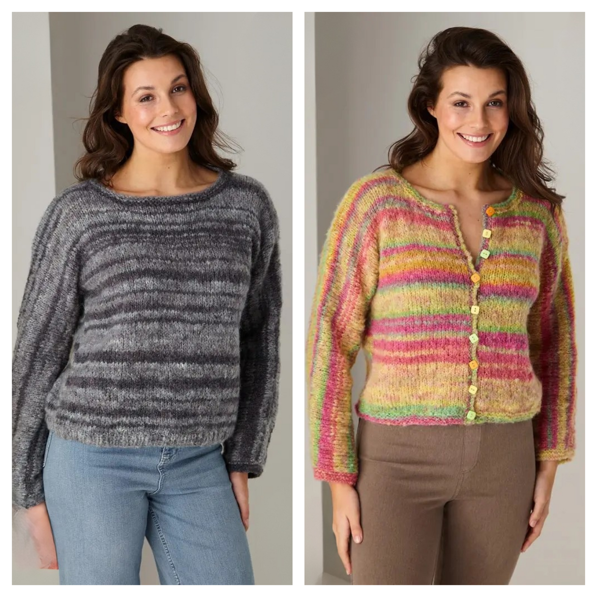 King Cole Flair Chunky Sweater and Cardigan Pattern 6480