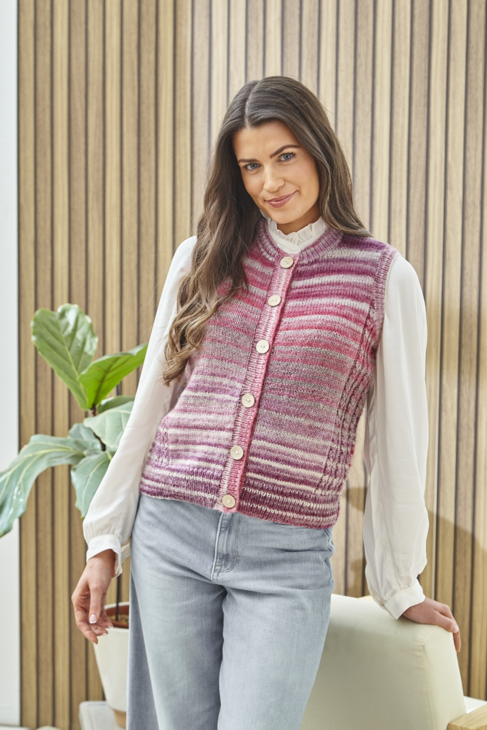 King Cole Cottagespun DK Waistcoat Sweaters 6495