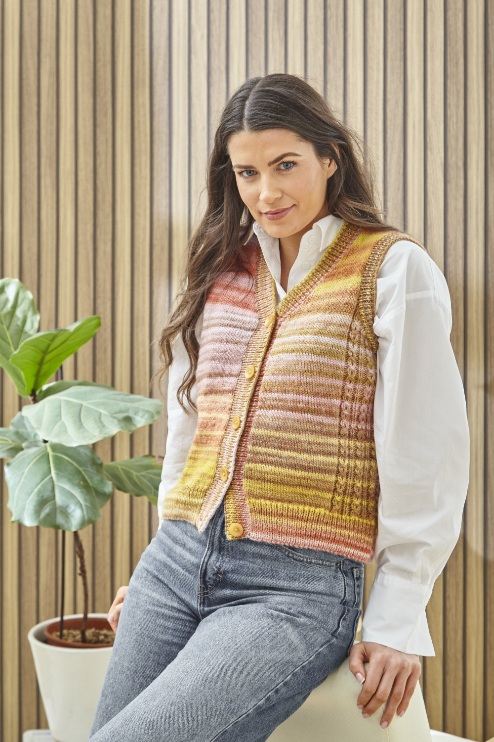 King Cole Cottagespun DK Waistcoat Sweaters 6495