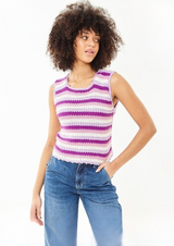 King Cole Cottonsoft DK Crocheted Short Sleeve and Sleeveless Top Pattern 6500