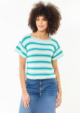 King Cole Cottonsoft DK Crocheted Short Sleeve and Sleeveless Top Pattern 6500