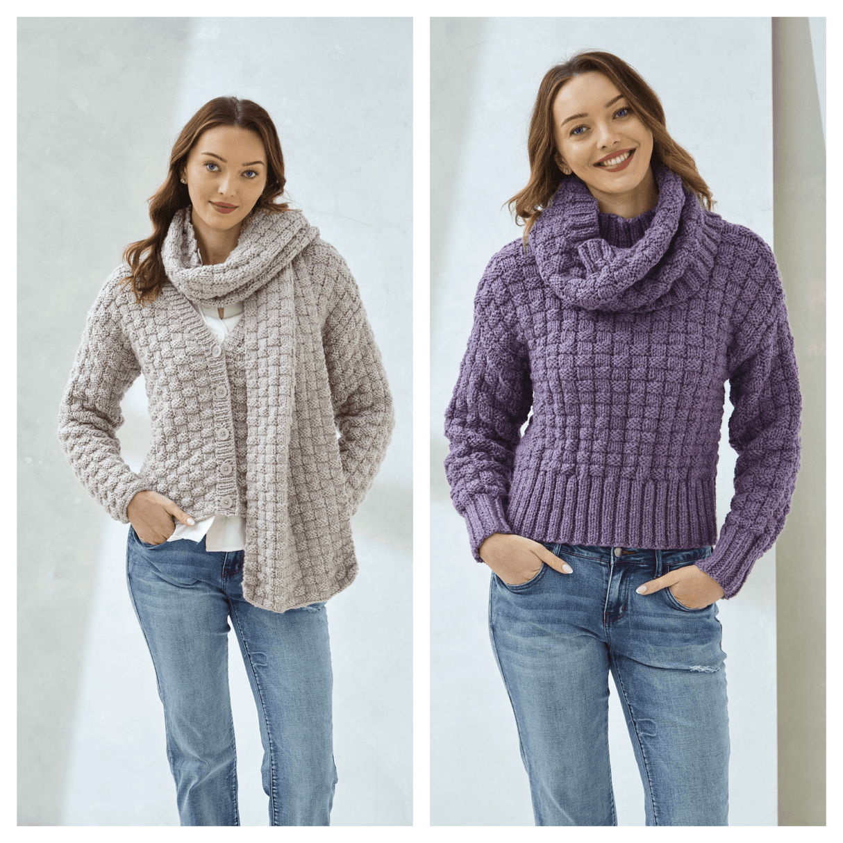 King Cole Dalesway Chunky Scardigans Pattern 6503
