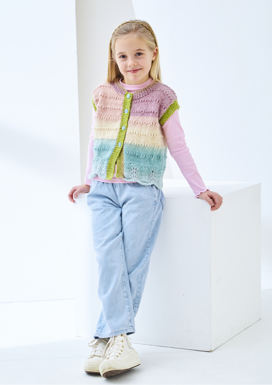 King Cole Curiosity DK Cardigan and Waistcoat Pattern 6504