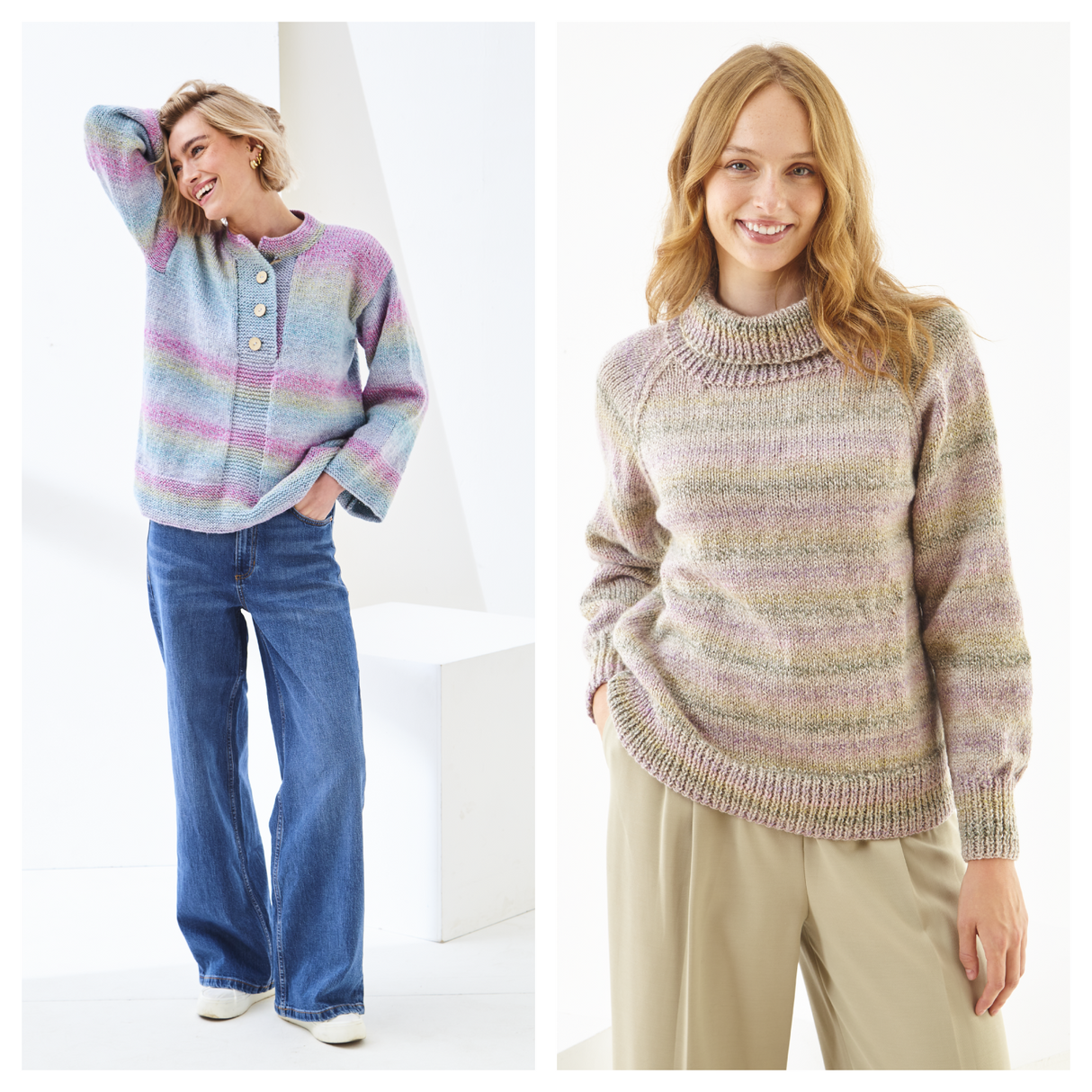 King Cole Crescendo Aran Jacket and Sweater Pattern 6506