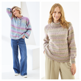 King Cole Crescendo Aran Jacket and Sweater Pattern 6506