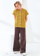 King Cole Fashion Aran Sweater and Waistcoat 6507
