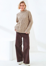 King Cole Fashion Aran Sweater and Waistcoat 6507