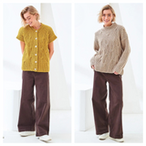 King Cole Fashion Aran Sweater and Waistcoat 6507