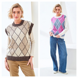 King Cole Fashion Aran Sweater and Vest Top 6508