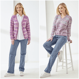 King Cole Homespun Prism Sweater and Cardigans Pattern 6514