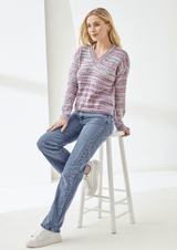 King Cole Homespun Prism Sweater and Cardigans Pattern 6514