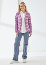 King Cole Homespun Prism Sweater and Cardigans Pattern 6514
