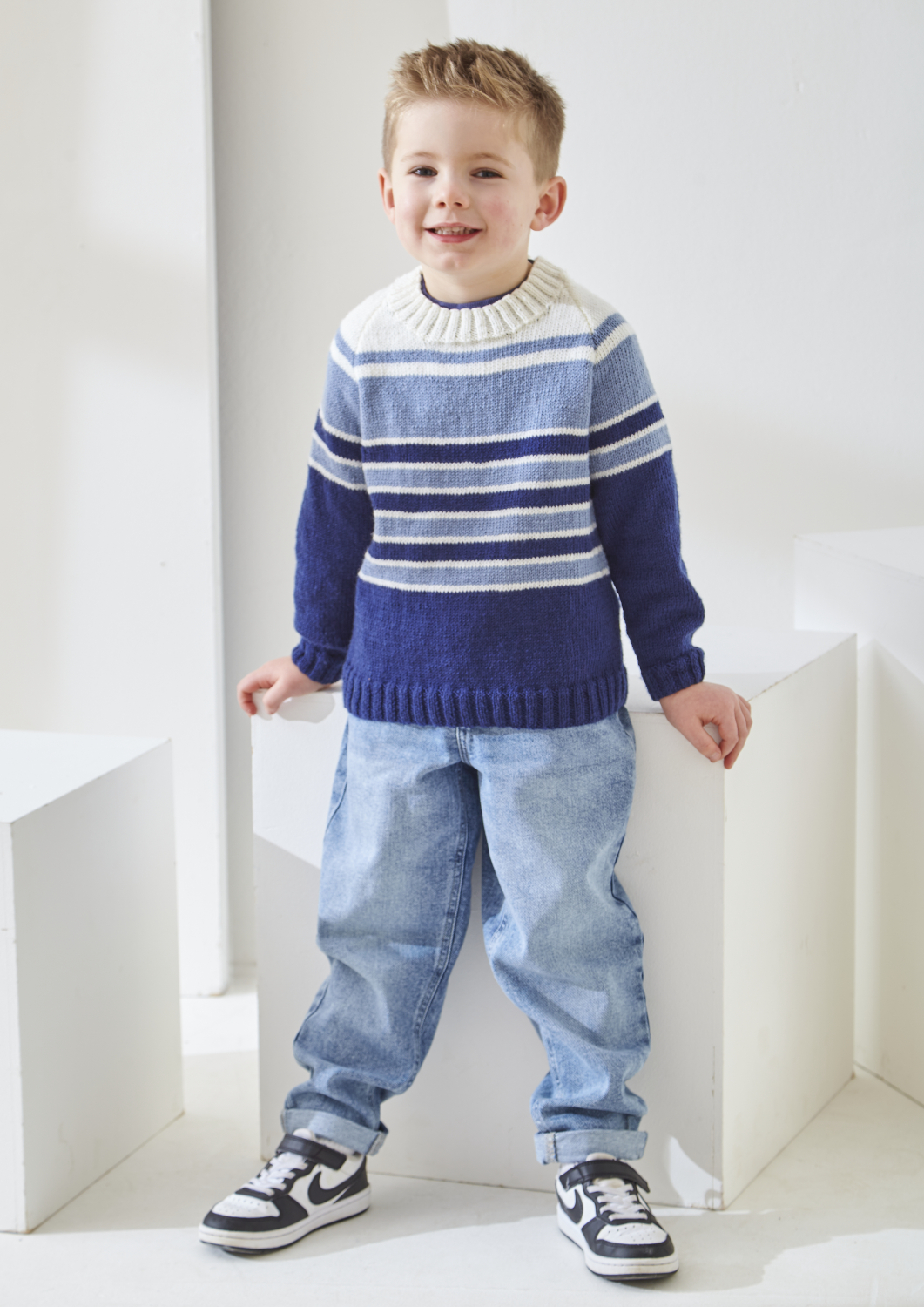 King Cole Cherished 4-Ply Sweater and Cardigan Pattern 6517