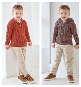 King Cole Cherished DK Jacket and Sweater Knitting Pattern 6518