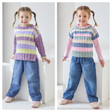 King Cole Big Value Baby Chunky Sweater and Slipover Pattern 6521