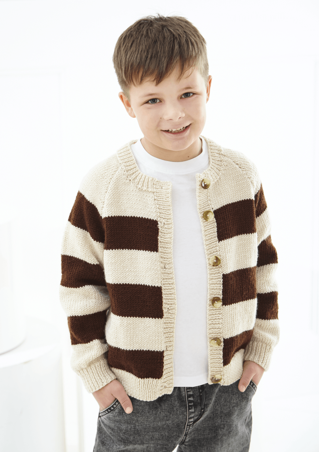 King Cole Cherished DK Sweater and Cardigan Pattern 6528