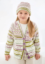 King Cole Cherished DK Cardigan and Hat Pattern 6530
