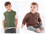 King Cole Comfort Baby DK Sweater and Slipover Pattern 6531