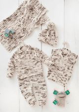 King Cole Dot Dot Dash DK Baby Set, Trouser, Top, Blanket & Hat Pattern 6540