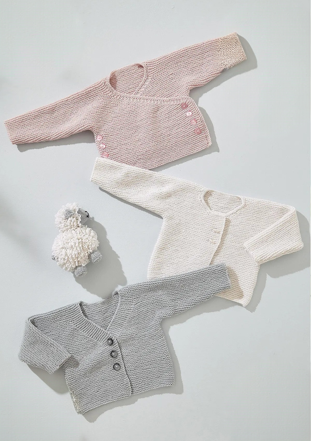 King Cole Little Lamb DK Cardigans Pattern 6548