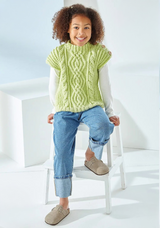 King Cole Fashion Aran Poncho and Tabard 6560