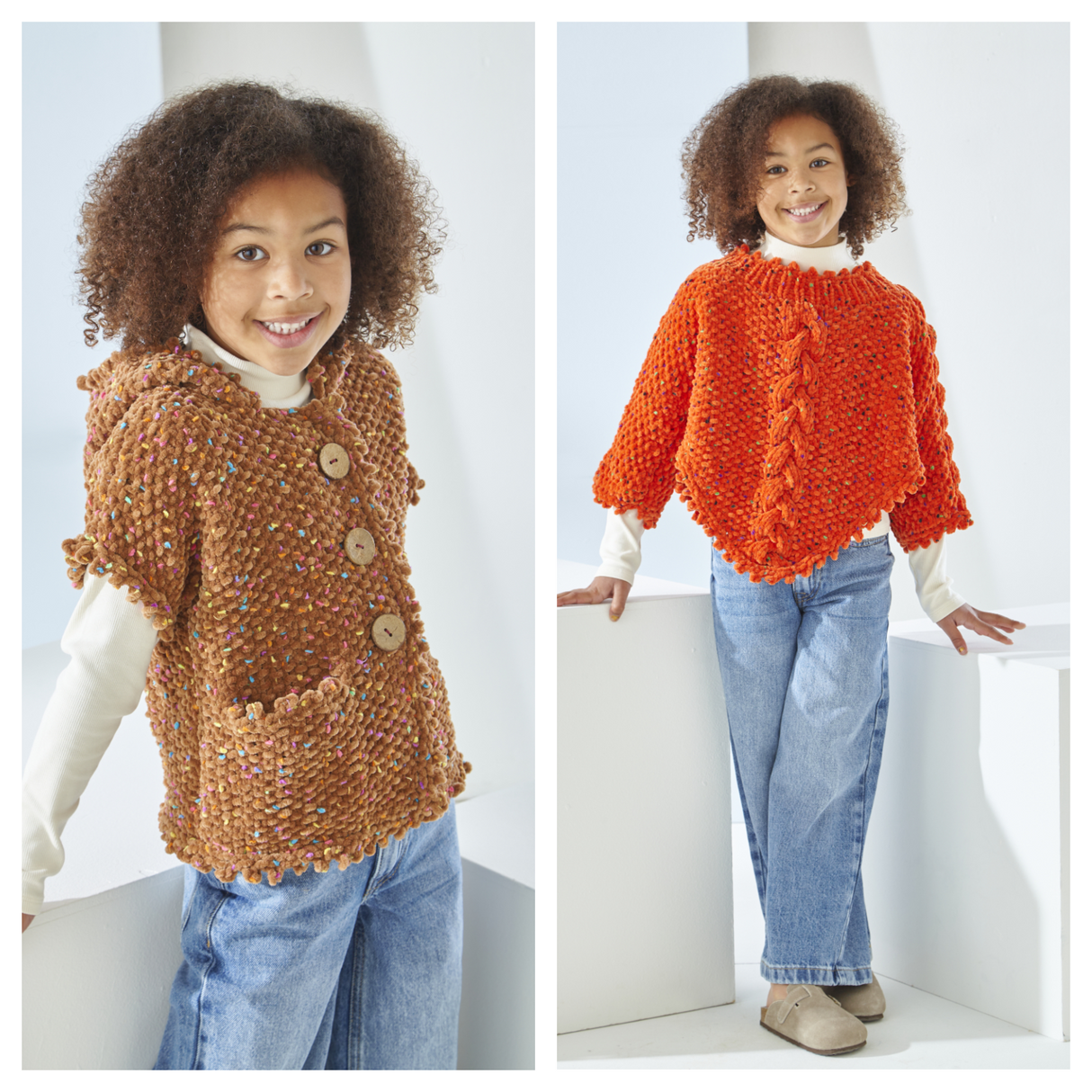 King Cole Yumtastic Chunky Child's Poncho and Hoodie Pattern 6562